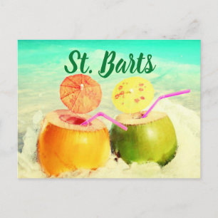 St. Barts coconuts Postcard