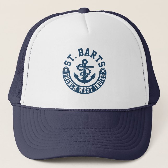 St. Barts French West Indies Trucker Hat (Front)