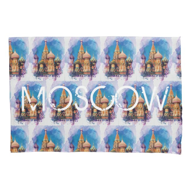 St Basil Cathedral Moscow Russia Architecture Pillowcase (Front)