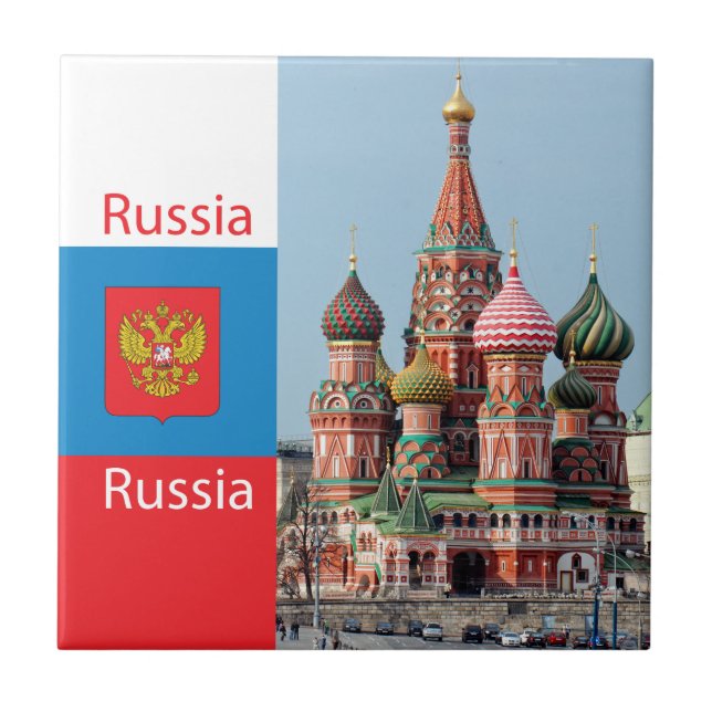 St. Basil cathedral. Russia Ceramic Tile (Front)