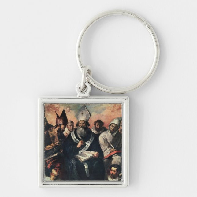 St. Basil Dictating his Doctrine Key Ring (Front)