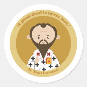 St. Basil the Great Classic Round Sticker