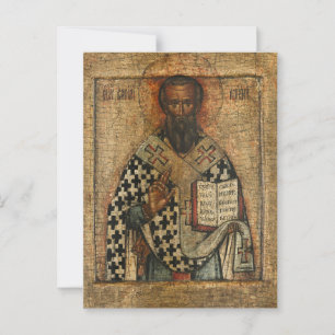 St. Basil the Great Orthodox Christian Icon Postcard