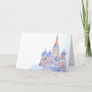 St. Basil's Cathedral Blank Card (horizontal)