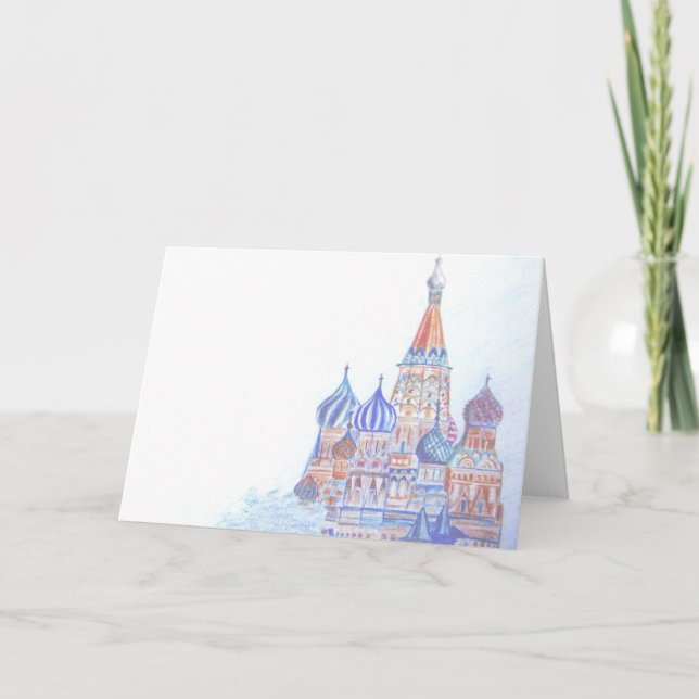 St. Basil's Cathedral Blank Card (horizontal) (Front)