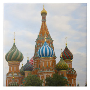 St. Basil's Cathedral in Red Square, Moscow Ceramic Tile