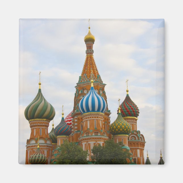 St. Basil's Cathedral in Red Square, Moscow Magnet (Front)