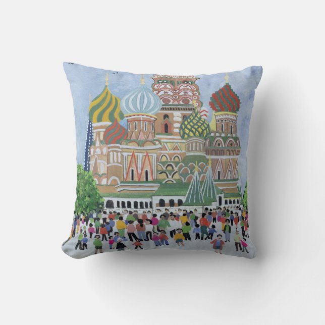 St. Basil's Cathedral Red Square 1995 Cushion (Front)