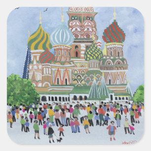 St. Basil's Cathedral Red Square 1995 Sticker