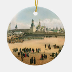 St. Basil's Cathedral seen from the Kremlin, from Ceramic Tree Decoration