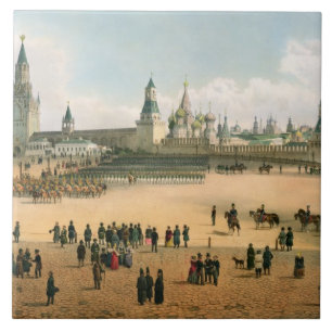 St. Basil's Cathedral seen from the Kremlin, from Tile