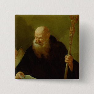 St. Benedict 15 Cm Square Badge