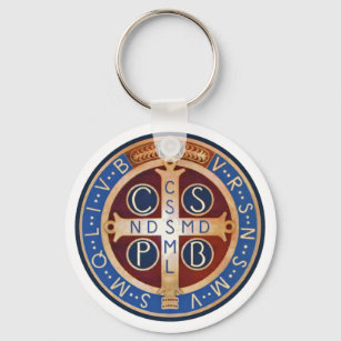St. Benedict Exorcism Medal Key Chain
