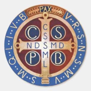 St. Benedict Exorcism Medal Stickers