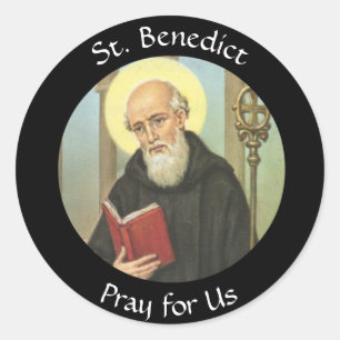 St. Benedict  Feast July 11 Classic Round Sticker