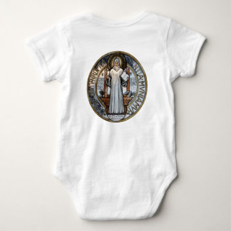 St Benedict Medal Baby Onezie  Baby Bodysuit