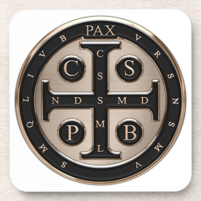 St. Benedict Medal Coaster (Front)
