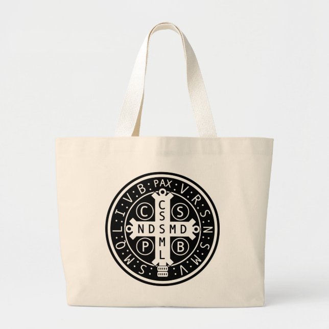 St. Benedict Medal Jumbo Tote (and Others) (Front)