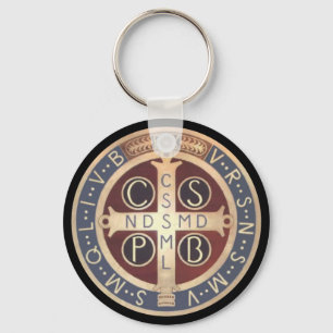 St. Benedict Medal Keychains, Various Styles Key Ring