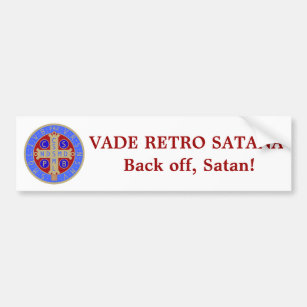 St. Benedict Medal Latin Bumper Sticker