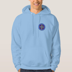 St. Benedict Medal on Any Colour Hooded Sweatshirt