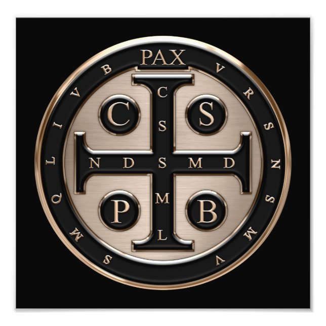 St. Benedict Medal Photo Print (Front)