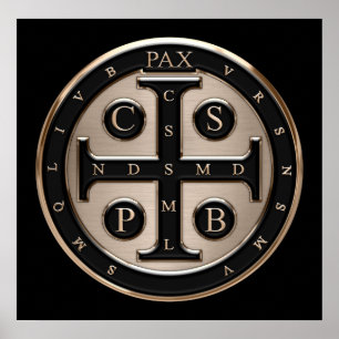 St. Benedict Medal Poster