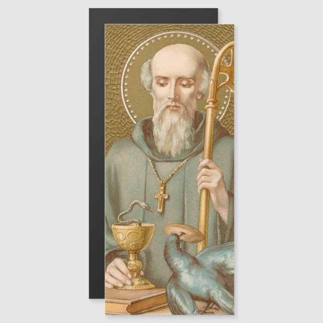 St. Benedict of Nursia (JM 07) Magnetic (Front/Back)