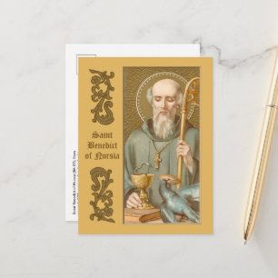 St. Benedict of Nursia (JM 07) Postcard