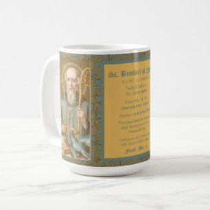 St. Benedict of Nursia (JM 07; Style 2) Coffee Mug