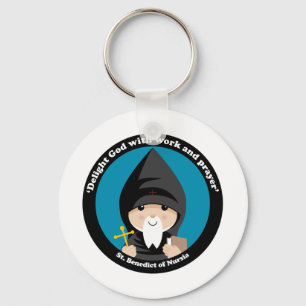 St Benedict of Nursia Key Ring