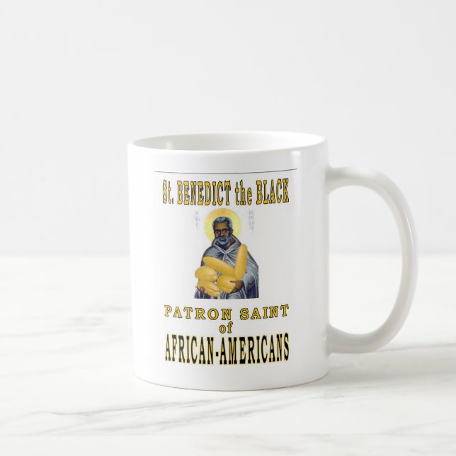ST. BENEDICT the BLACK Coffee Mug (Right)