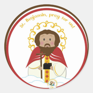St. Benjamin Classic Round Sticker