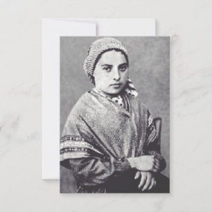 St. Bernadette Soubirous Grotto Silence Holy Card