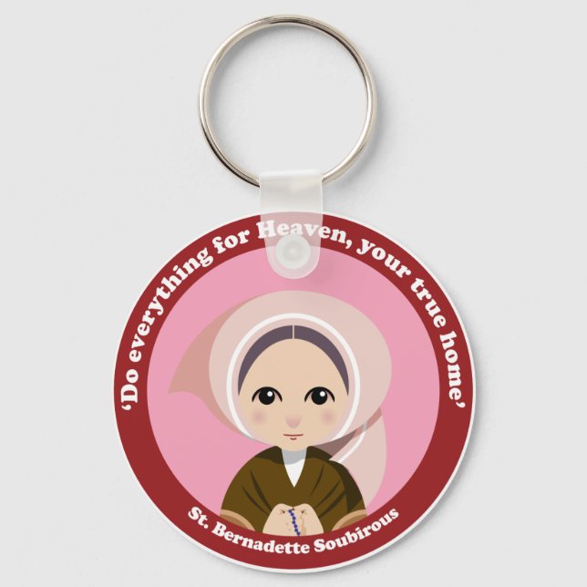 St. Bernadette Soubirous Key Ring (Front)
