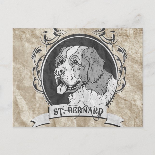 ST. BERNARD (2) POSTCARD (Front)