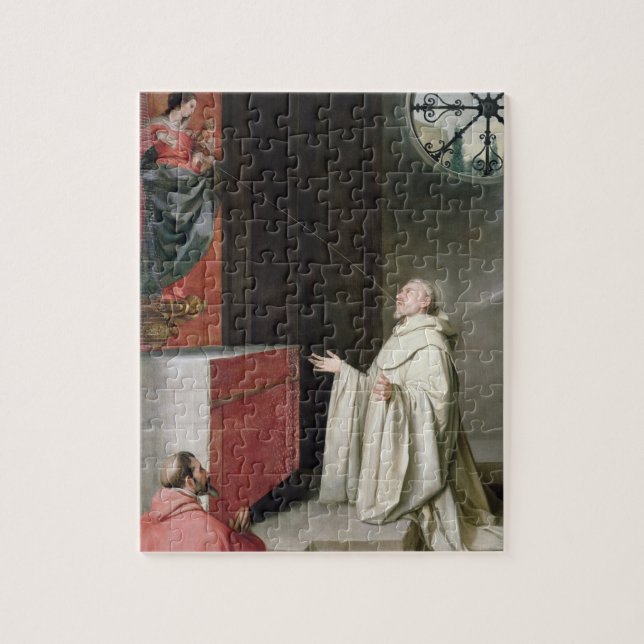 St. Bernard and the Virgin Jigsaw Puzzle (Vertical)