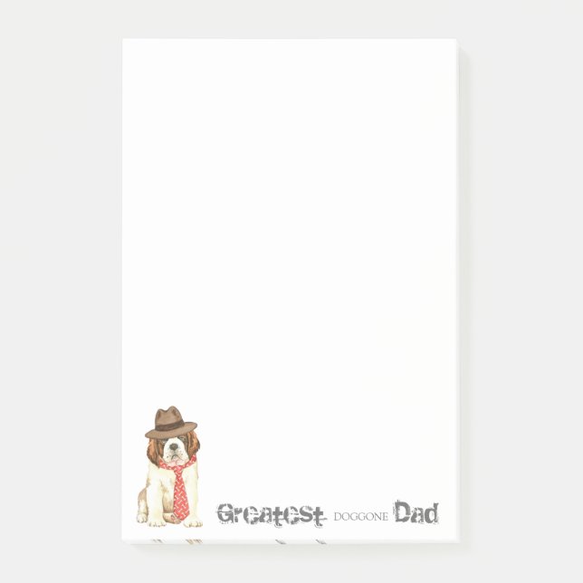 St. Bernard Dad Post-it Notes (Front)