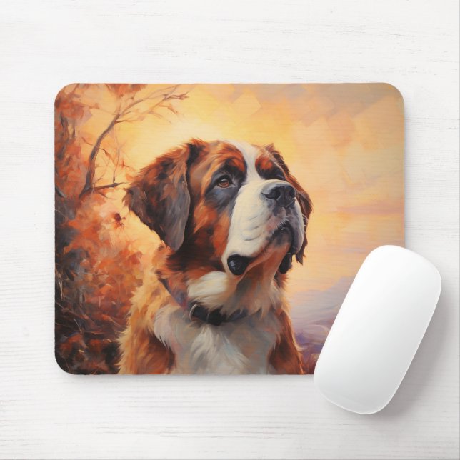 St. Bernard dog Mouse Pad (With Mouse)