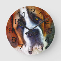 St Bernard Dog Painting