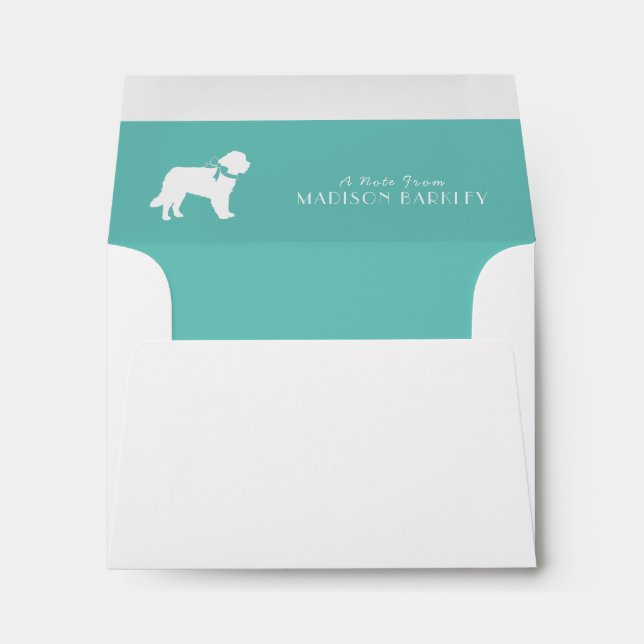 St. Bernard Dog Puppy Envelope (Back (Bottom))