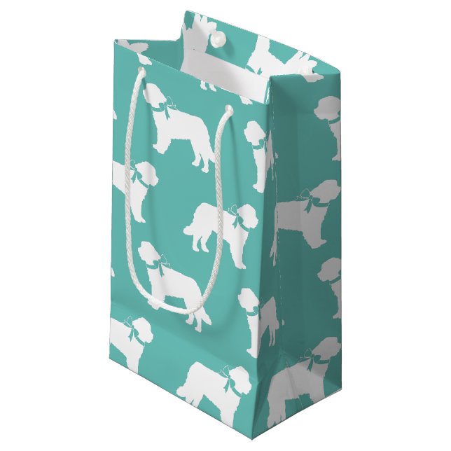 St. Bernard Dog Puppy Small Gift Bag (Front Angled)