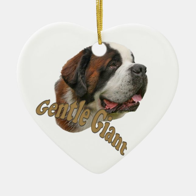 St. Bernard Gentle Giant Ceramic Tree Decoration (Front)