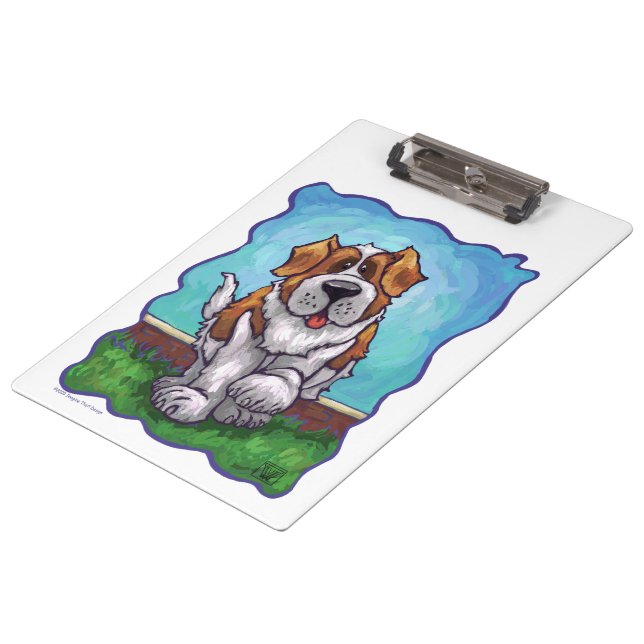 St. Bernard Gifts & Accessories Clipboard (Angled)
