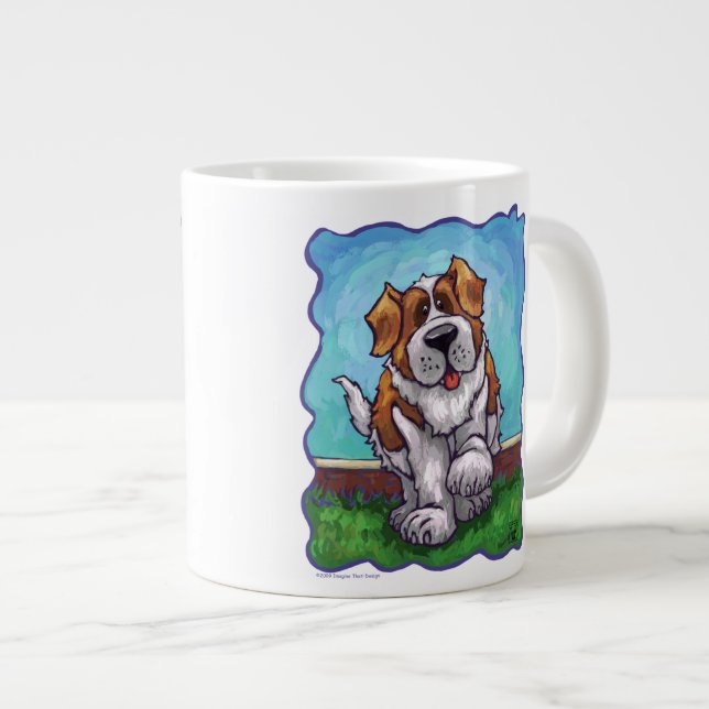 St. Bernard Gifts & Accessories Large Coffee Mug (Front Right)