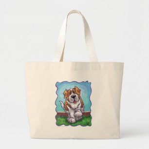 St. Bernard Gifts & Accessories Large Tote Bag