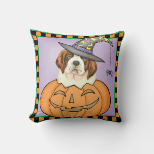 St. Bernard Halloween Cushion