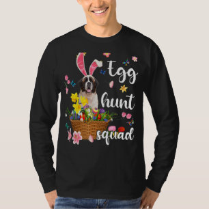 St Bernard Happy Easter Day Easter Colourful Egg H T-Shirt