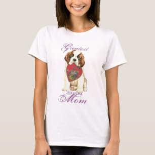 St. Bernard Heart Mum T-Shirt
