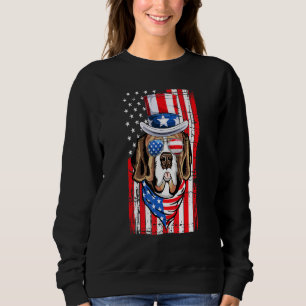 St Bernard Mercia Usa American Flag 4th Of July Do Sweatshirt